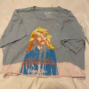 Blue and Pink blondie top